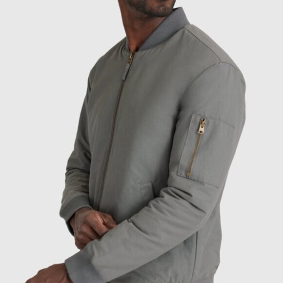 True Classic Other - True Classic Bomber Jacket, Carbon Grey, Medium